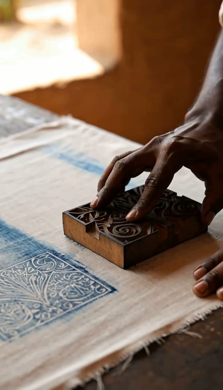 Behind the Scenes: Ajrakh Printing